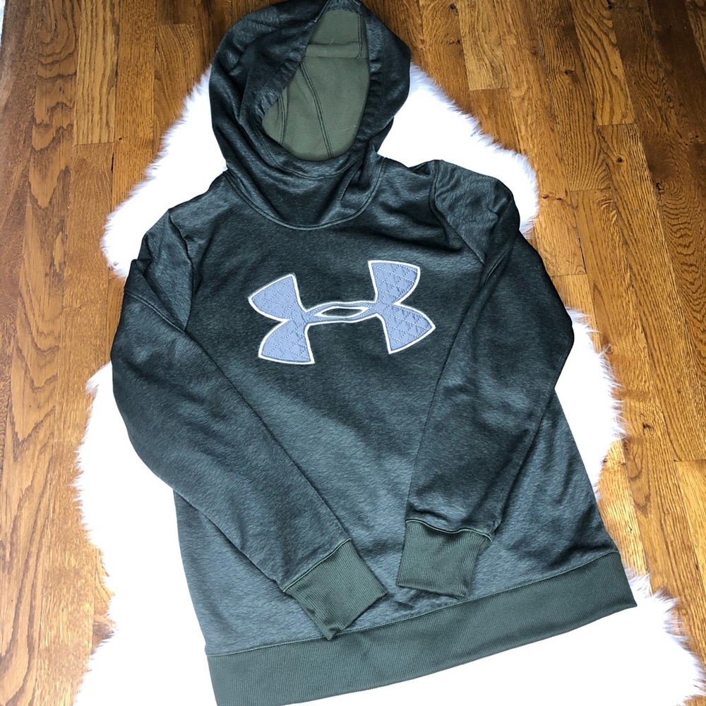 Under Armour boys size sm green pullover hoodie